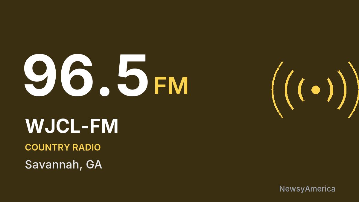 WJCL-FM 96.5 FM – Savannah