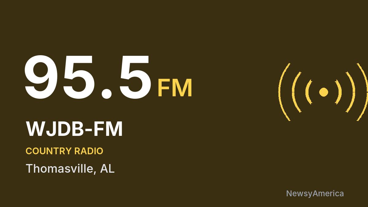 WJDB-FM 95.5 FM – Thomasville