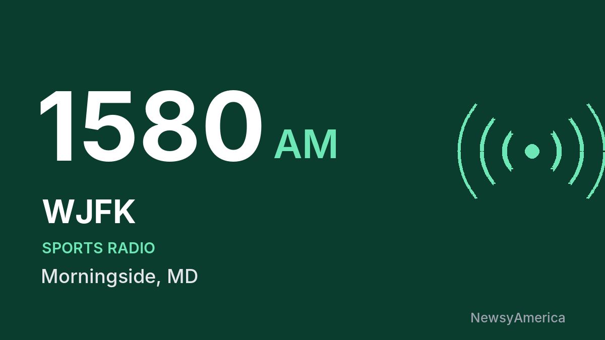 WJFK 1580 AM – Morningside