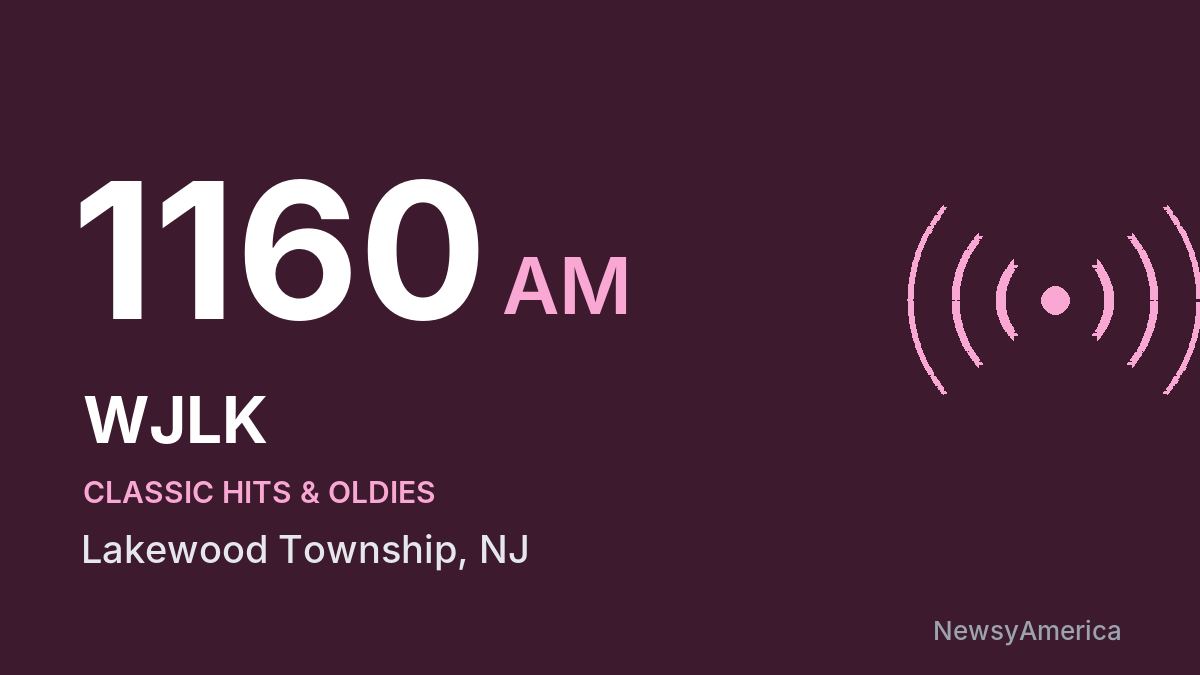 WJLK 1160 AM – Lakewood Township
