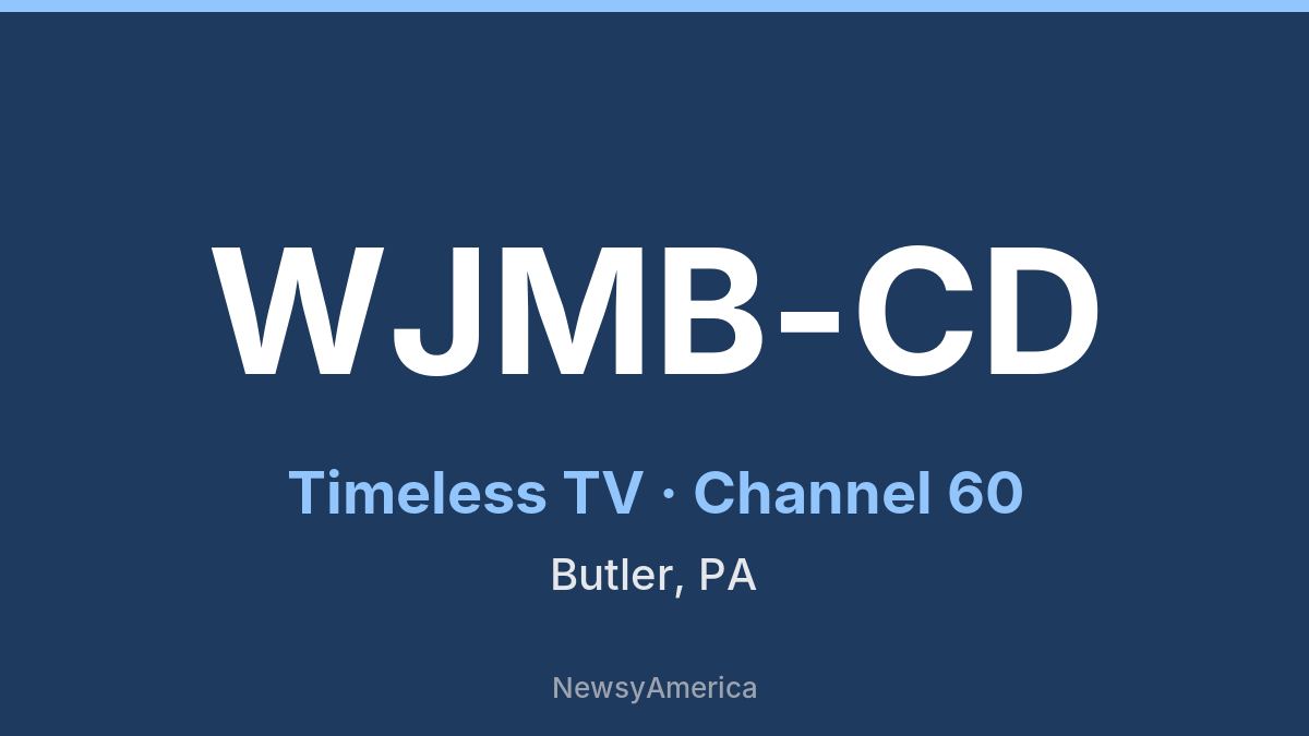 WJMB-CD – Timeless TV 60 Pittsburgh