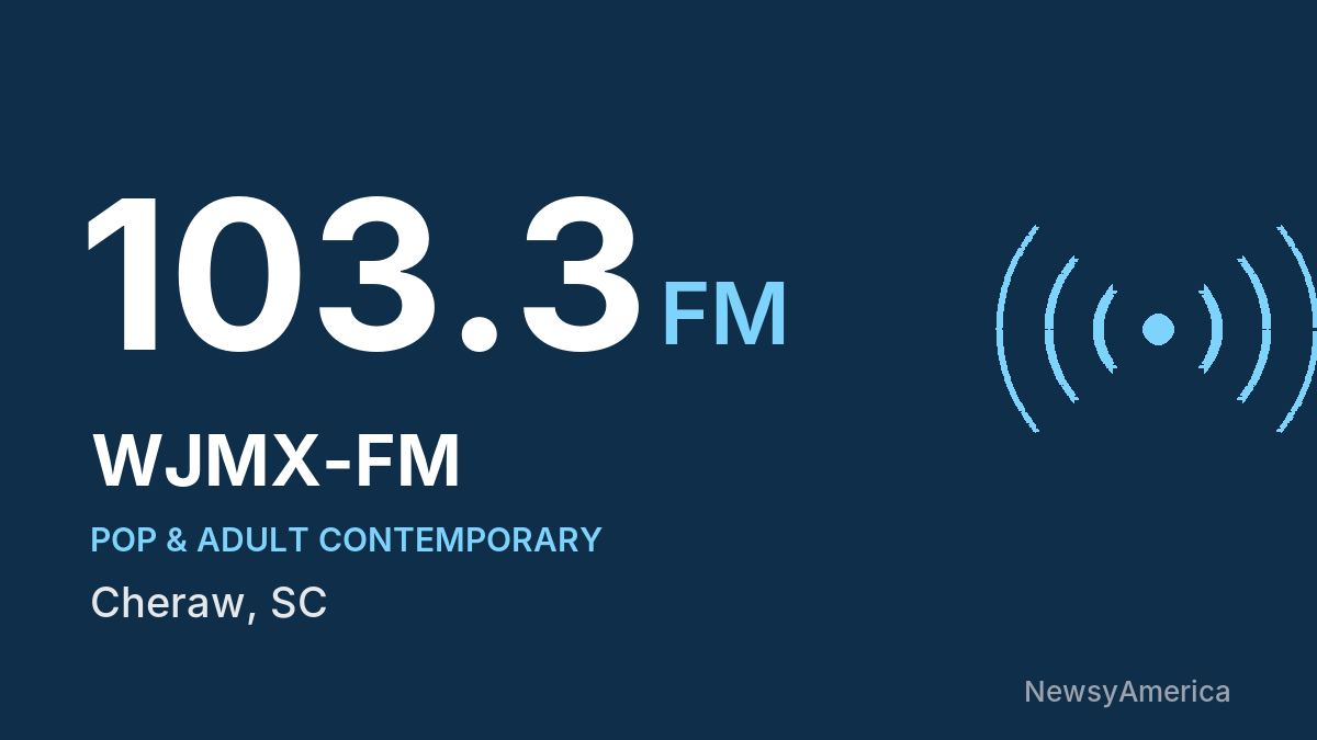 WJMX-FM 103.3 FM – Cheraw