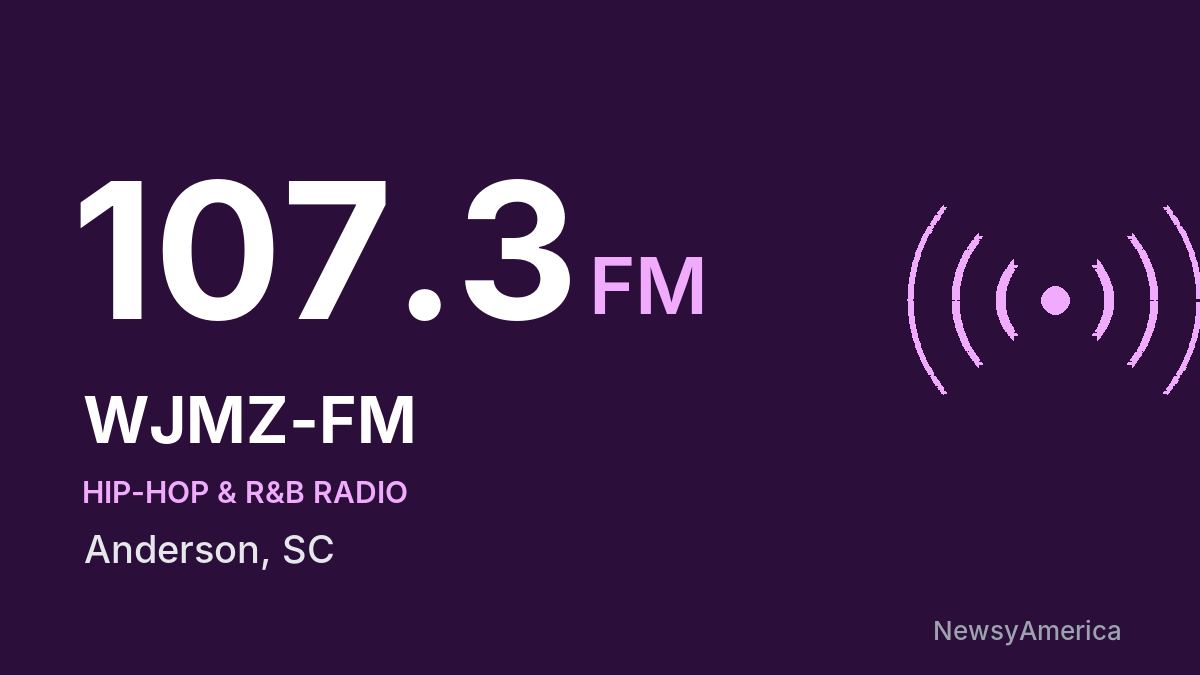 WJMZ-FM 107.3 FM – Anderson