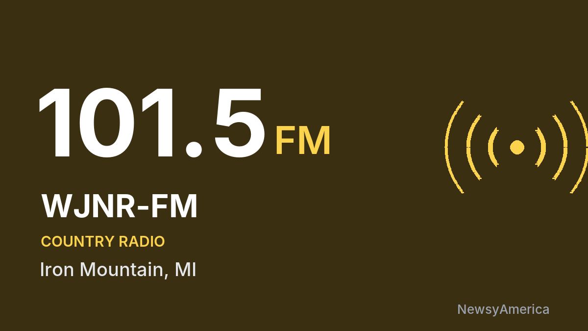 WJNR-FM 101.5 FM – Iron Mountain