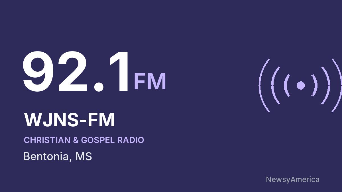 WJNS-FM 92.1 FM – Bentonia