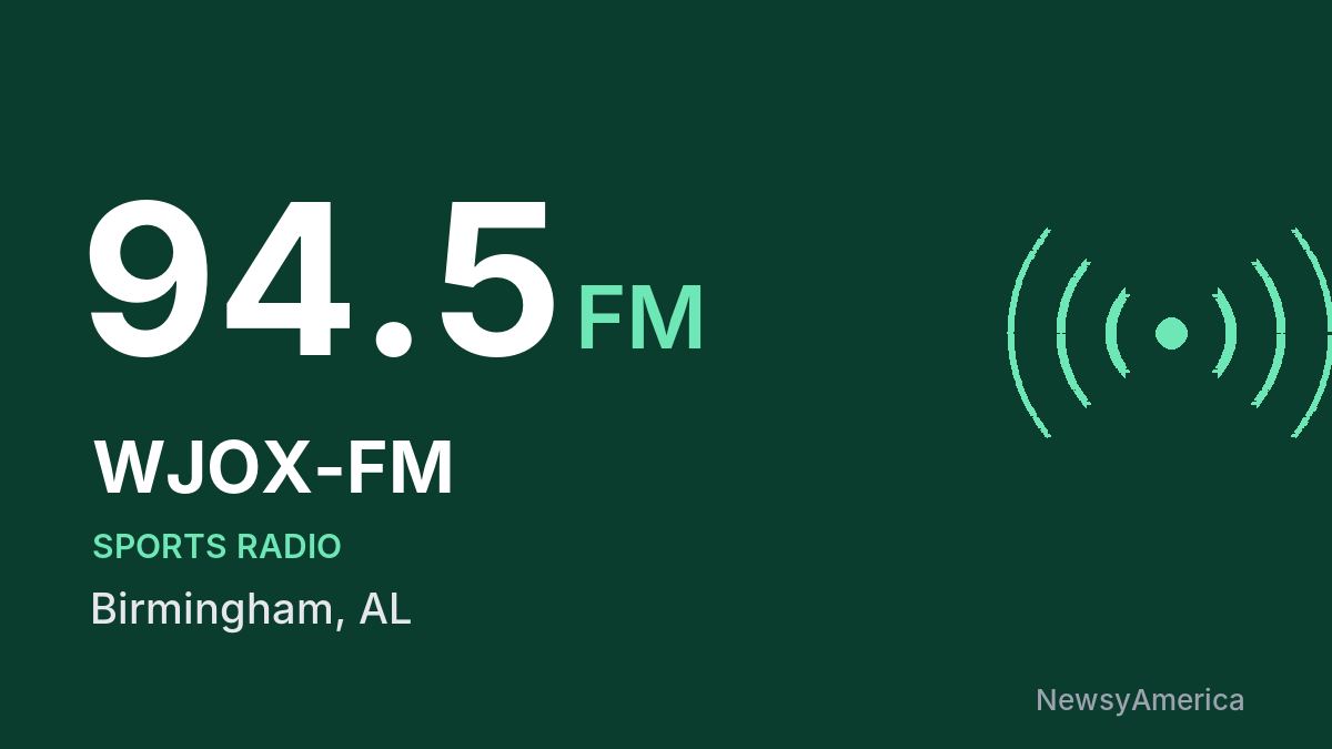 WJOX-FM 94.5 FM – Birmingham