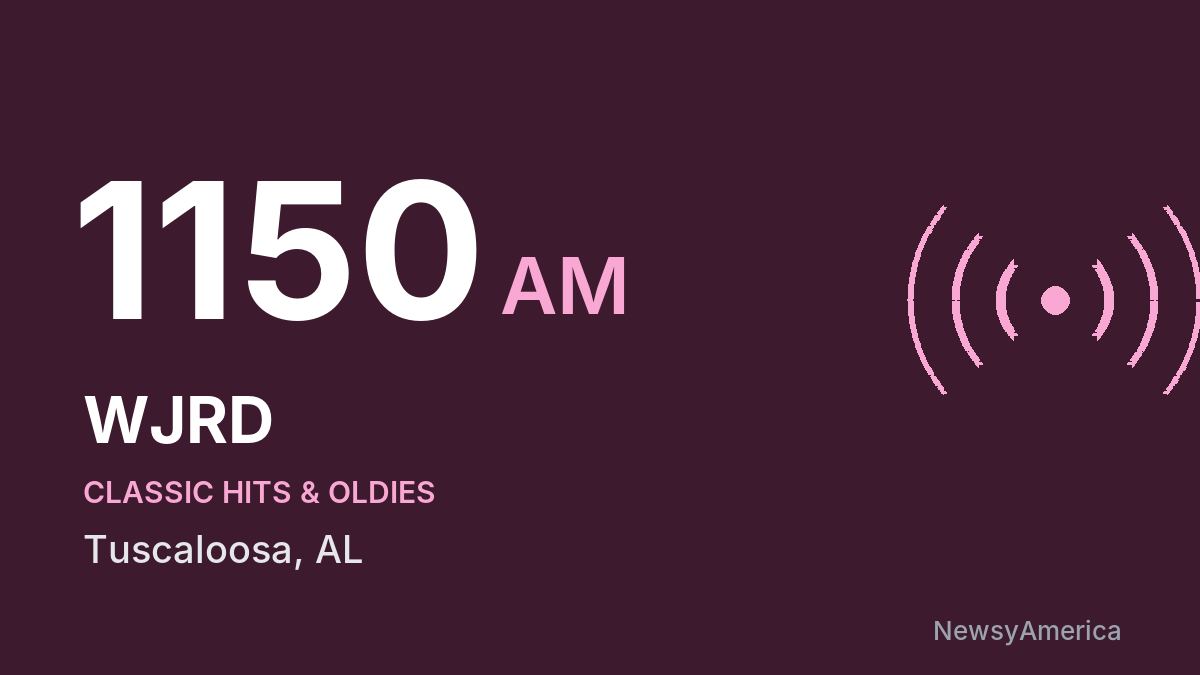 WJRD 1150 AM – Tuscaloosa