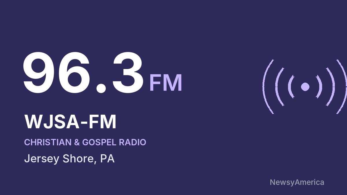 WJSA-FM 96.3 FM – Jersey Shore