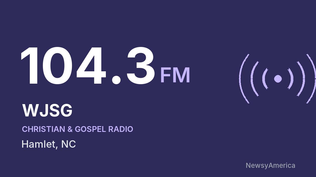 WJSG 104.3 FM – Hamlet