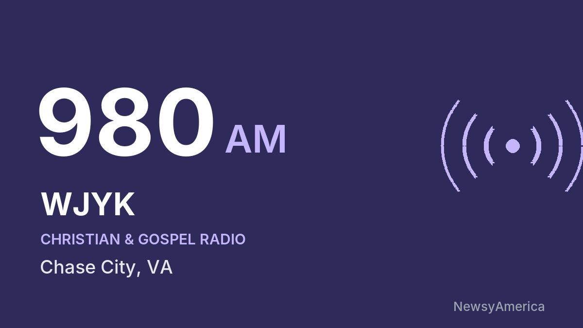 WJYK 980 AM – Chase City