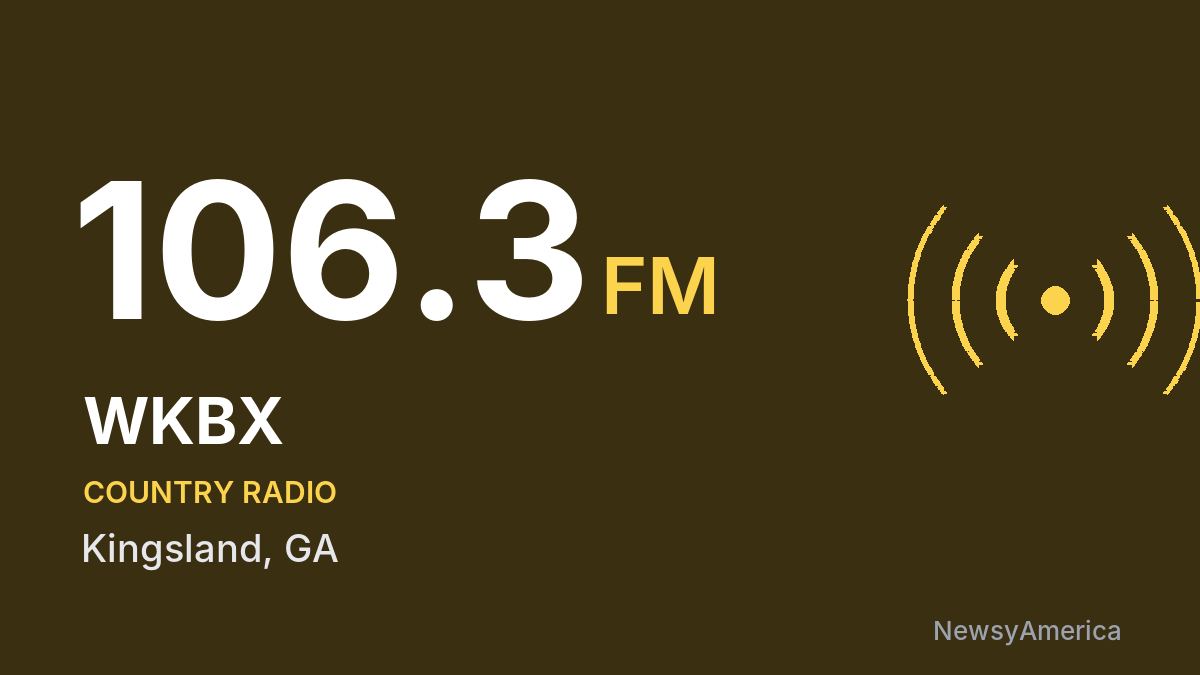 WKBX 106.3 FM – Kingsland
