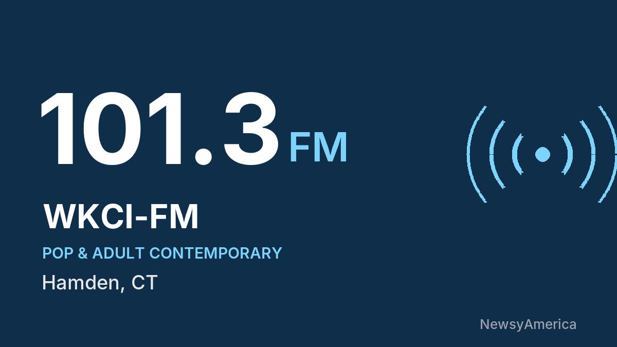 WKCI-FM 101.3 FM – Hamden