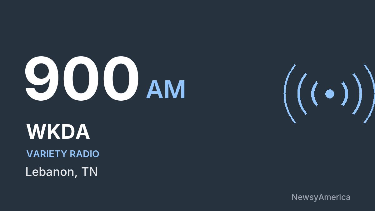 WKDA 900 AM – Lebanon