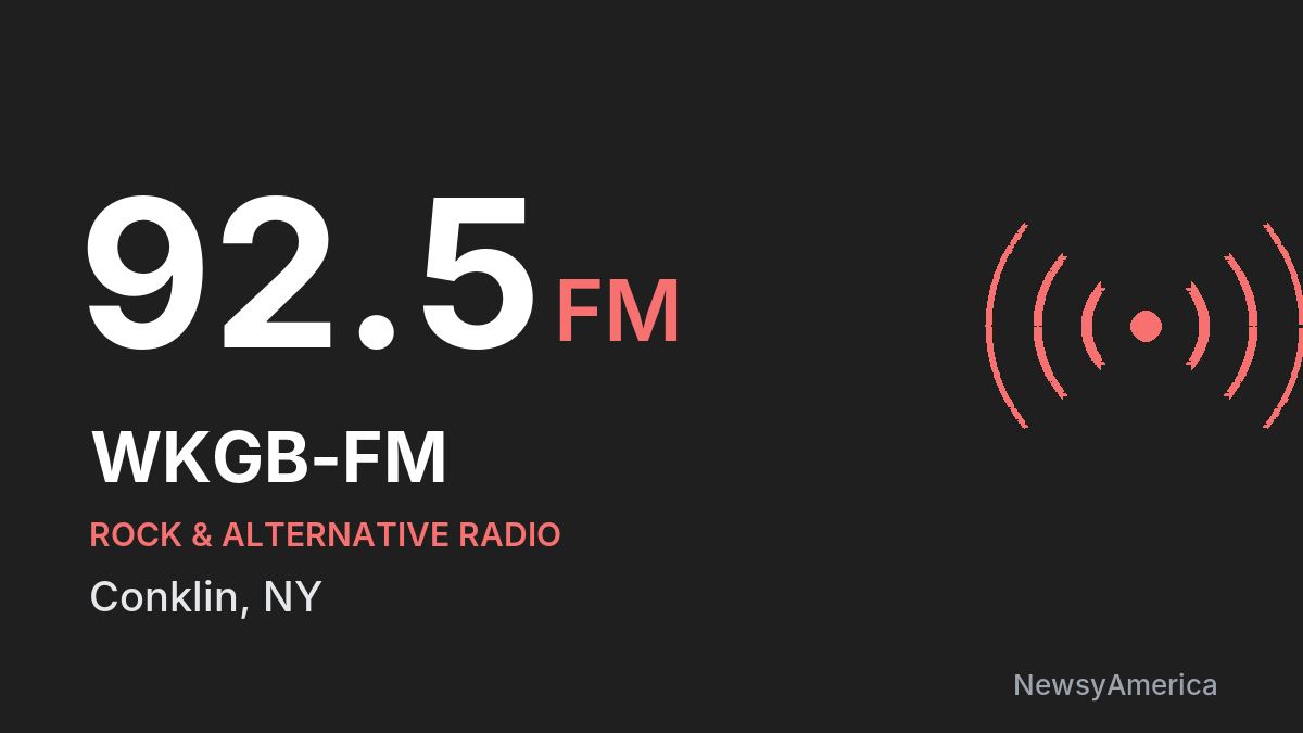 WKGB-FM 92.5 FM – Conklin