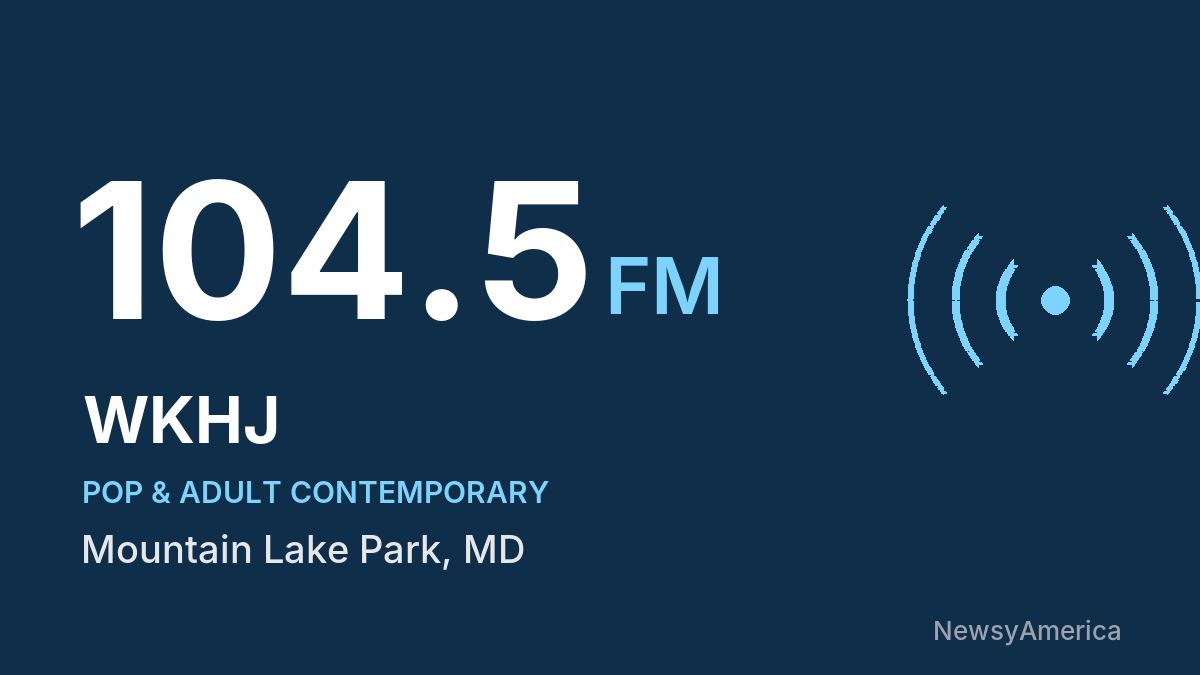 WKHJ 104.5 FM – Mountain Lake Park