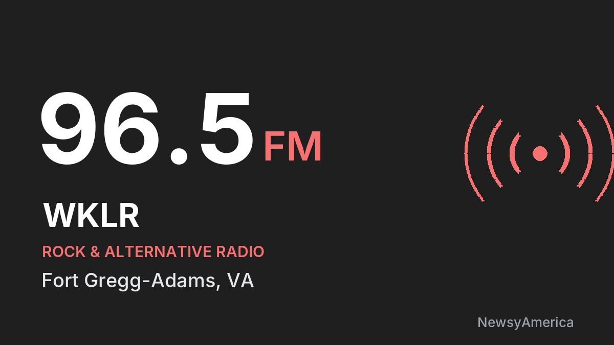 WKLR 96.5 FM – Fort Gregg-Adams