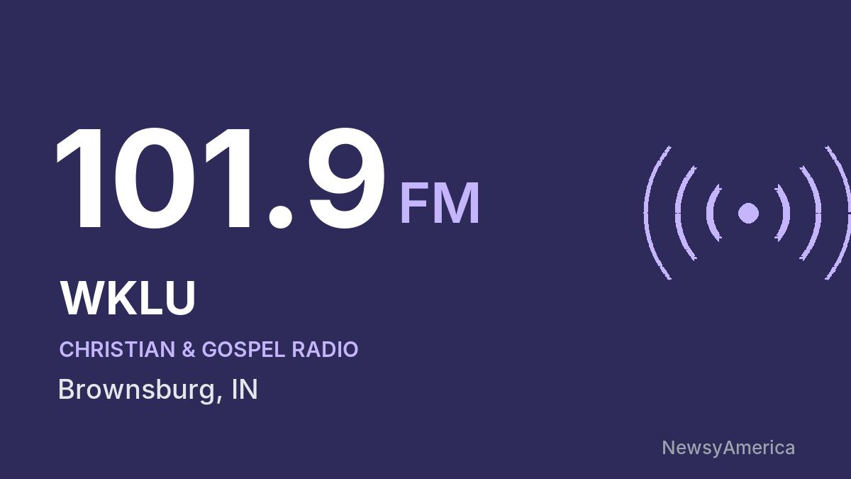 WKLU 101.9 FM – Brownsburg