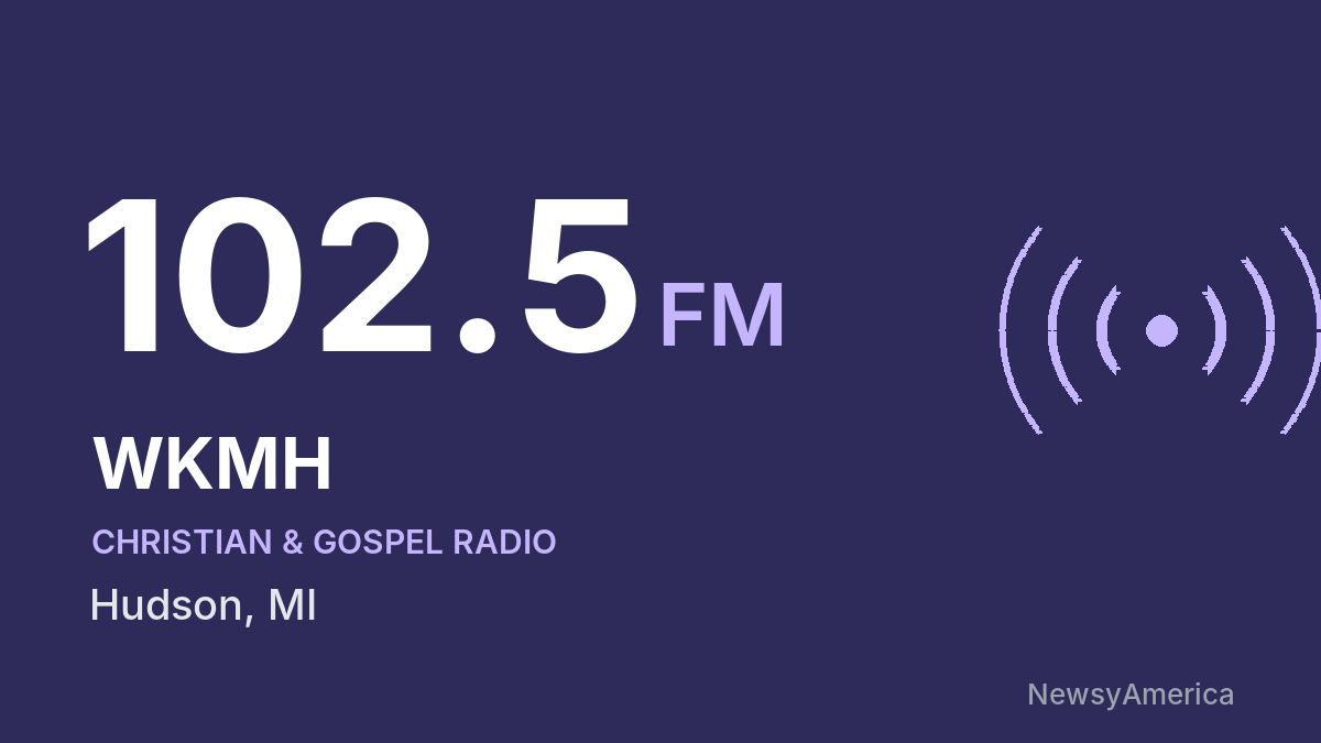 WKMH 102.5 FM – Hudson