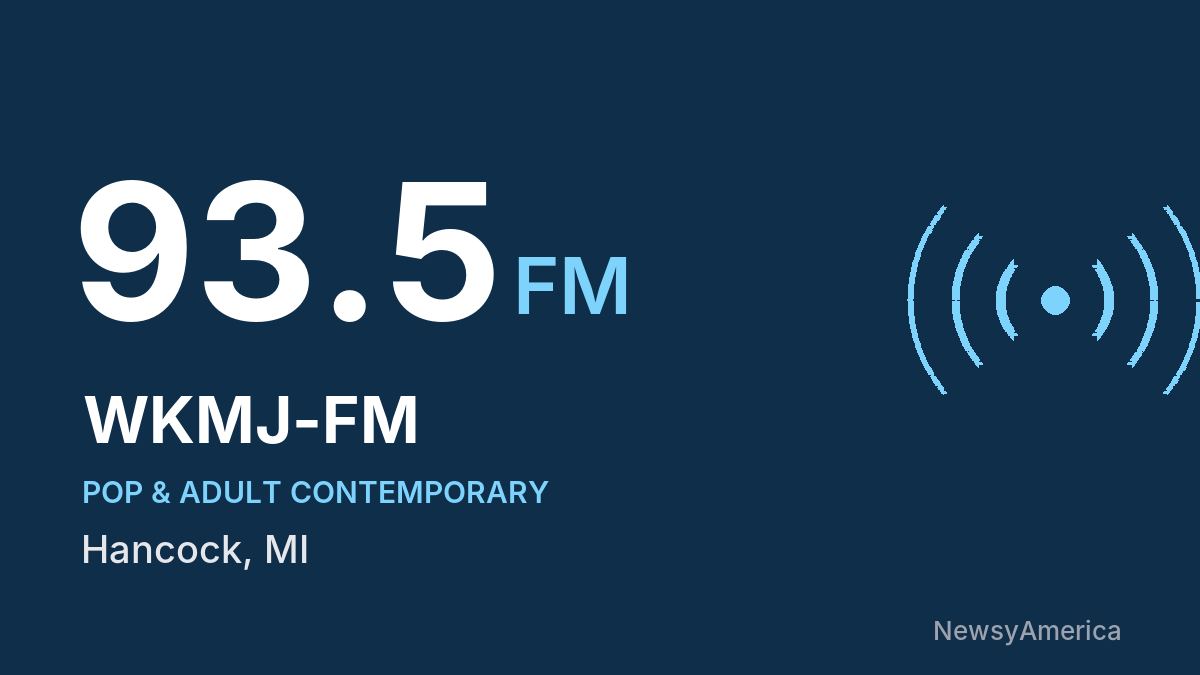 WKMJ-FM 93.5 FM – Hancock