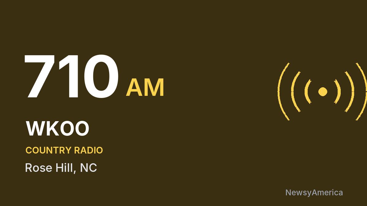 WKOO 710 AM – Rose Hill