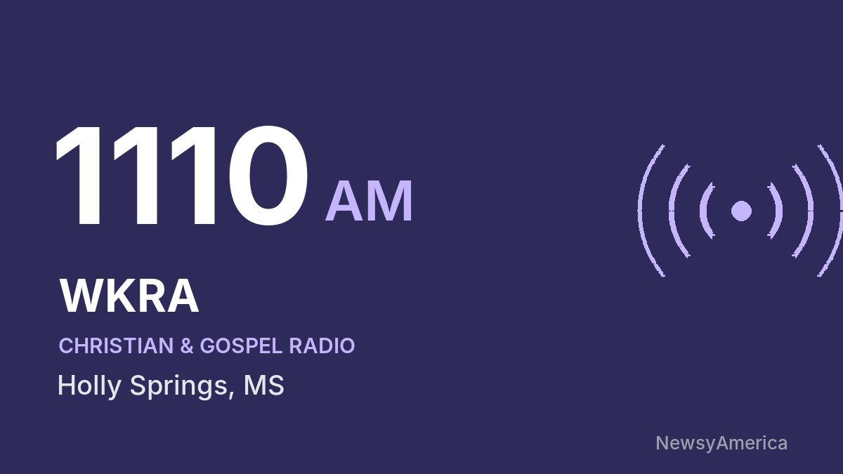 WKRA 1110 AM – Holly Springs