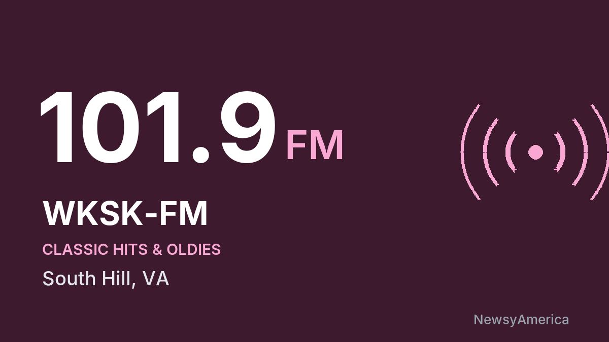 WKSK-FM 101.9 FM – South Hill