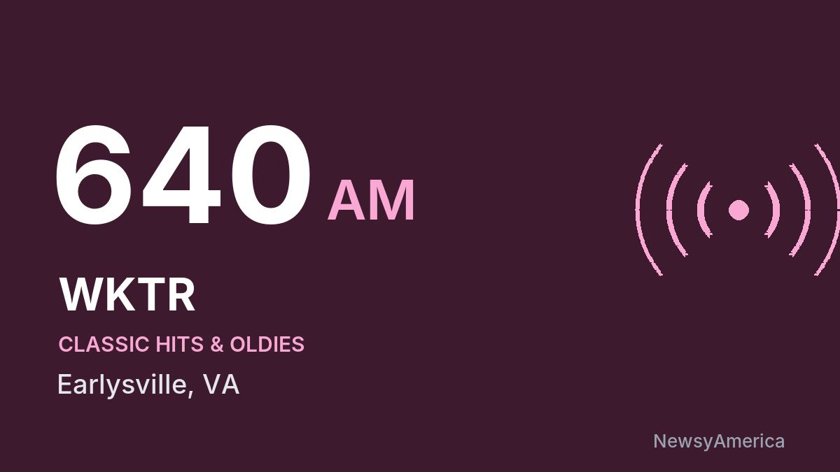 WKTR 640 AM – Earlysville