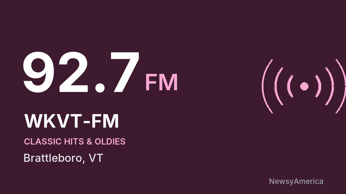 WKVT-FM 92.7 FM – Brattleboro