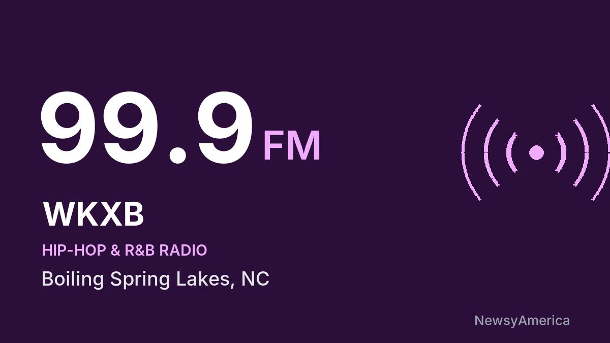 WKXB 99.9 FM – Boiling Spring Lakes