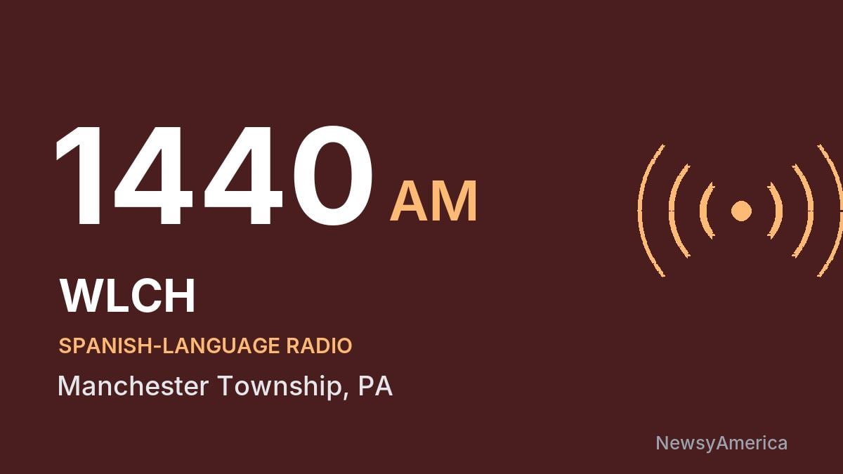 WLCH 1440 AM – Manchester Township