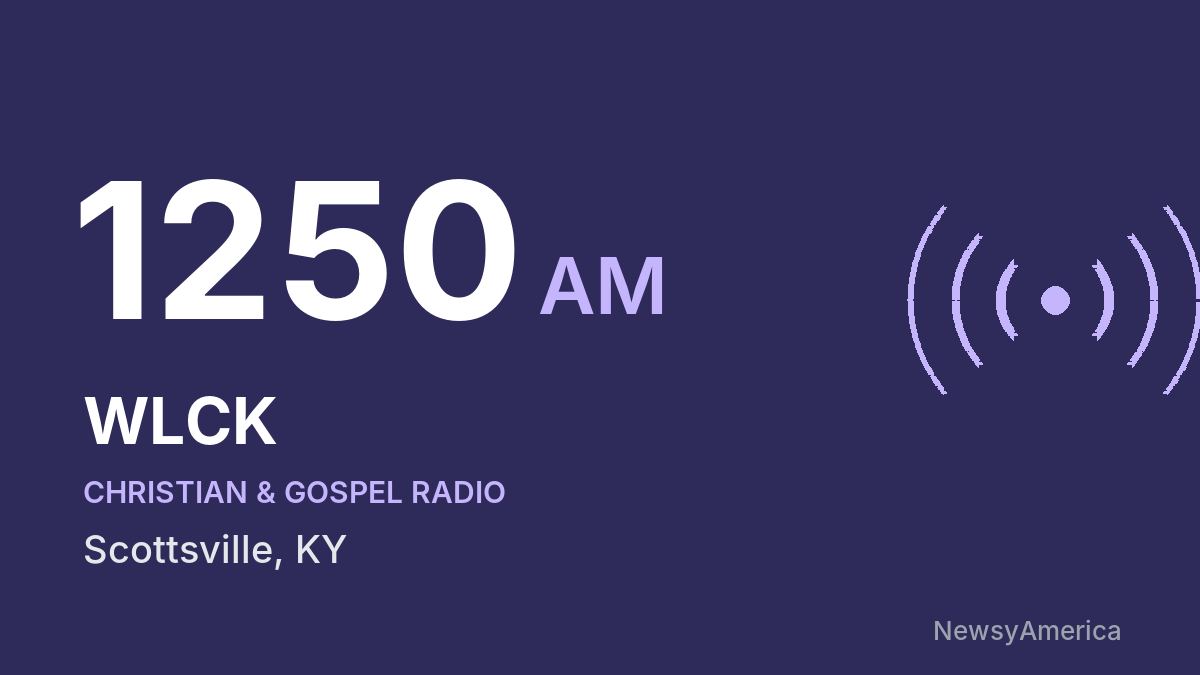 WLCK 1250 AM – Scottsville