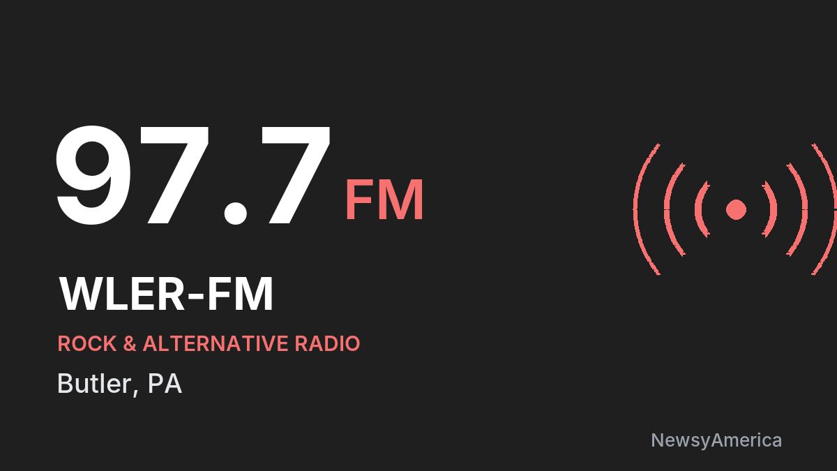 WLER-FM 97.7 FM – Butler