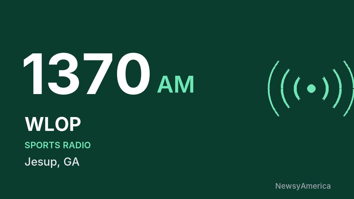 WLOP 1370 AM – Jesup