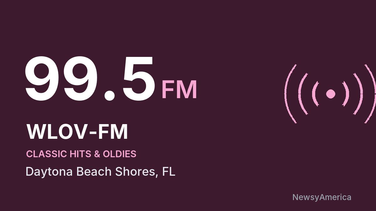 WLOV-FM 99.5 FM – Daytona Beach Shores
