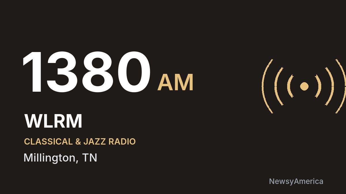 WLRM 1380 AM – Millington