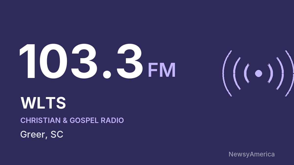 WLTS 103.3 FM – Greer