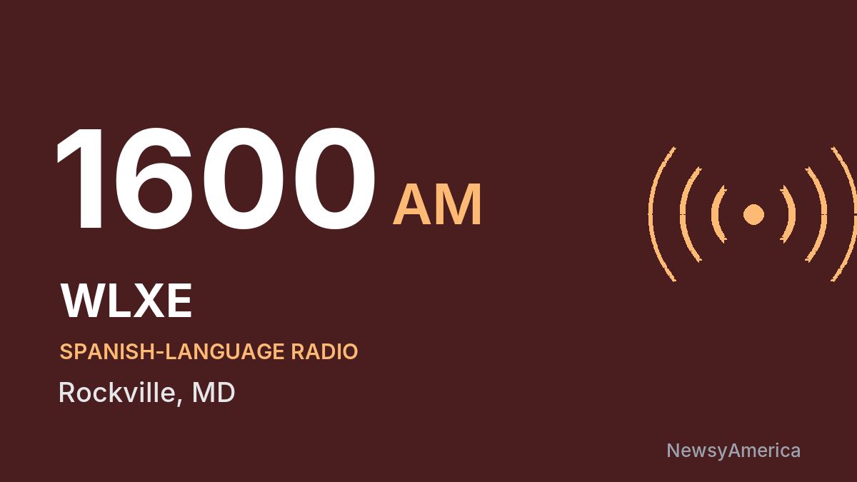 WLXE 1600 AM – Rockville