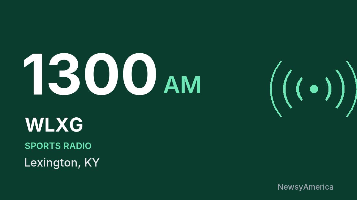 WLXG 1300 AM – Lexington
