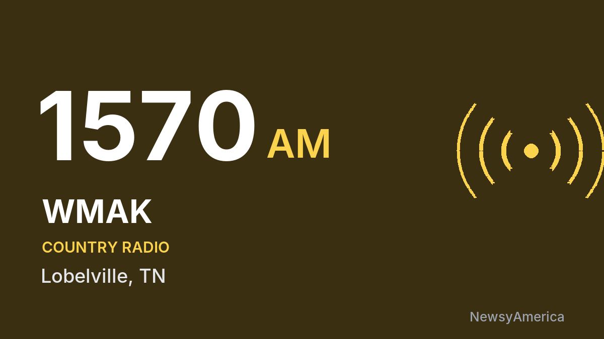 WMAK 1570 AM – Lobelville