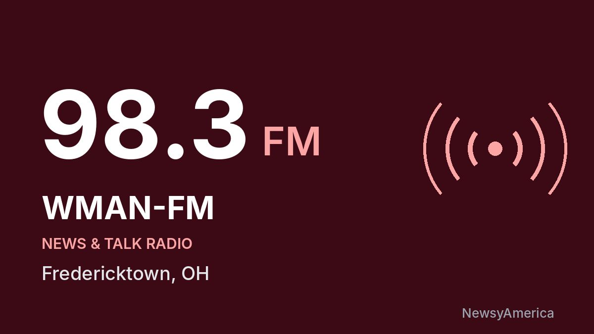 WMAN-FM 98.3 FM – Fredericktown