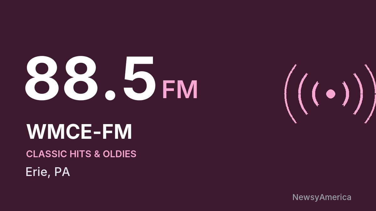 WMCE-FM 88.5 FM – Erie