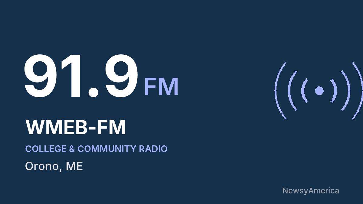 WMEB-FM 91.9 FM – Orono