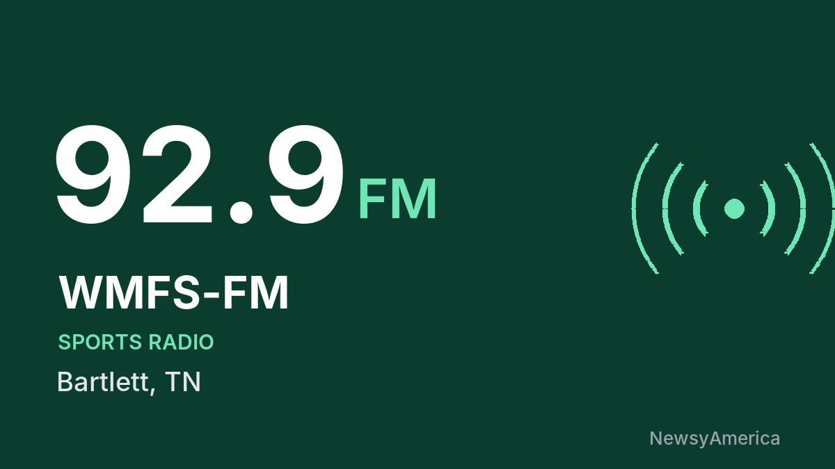 WMFS-FM 92.9 FM – Bartlett