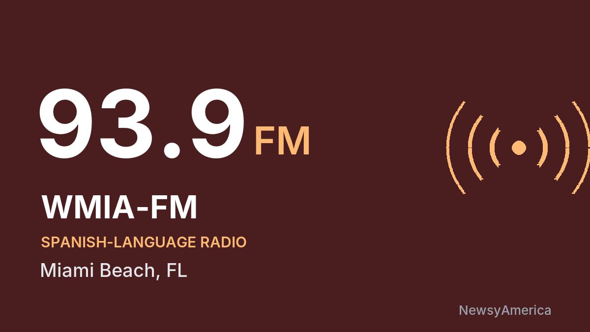 WMIA-FM 93.9 FM – Miami Beach