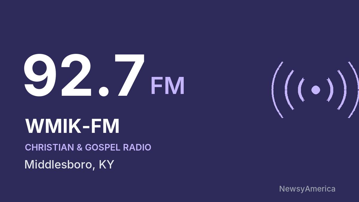 WMIK-FM 92.7 FM – Middlesboro