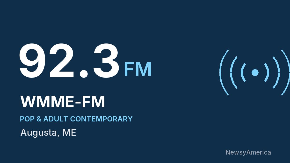 WMME-FM 92.3 FM – Augusta