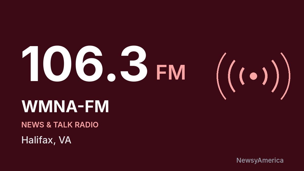 WMNA-FM 106.3 FM – Halifax