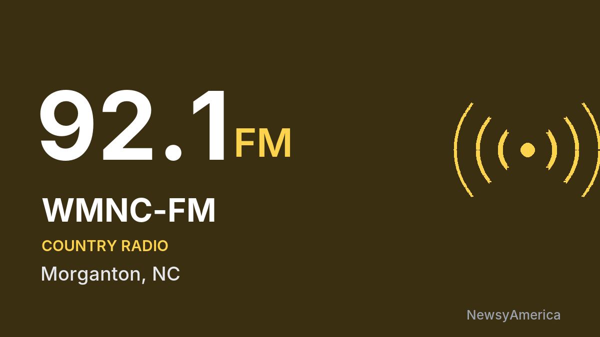 WMNC-FM 92.1 FM – Morganton