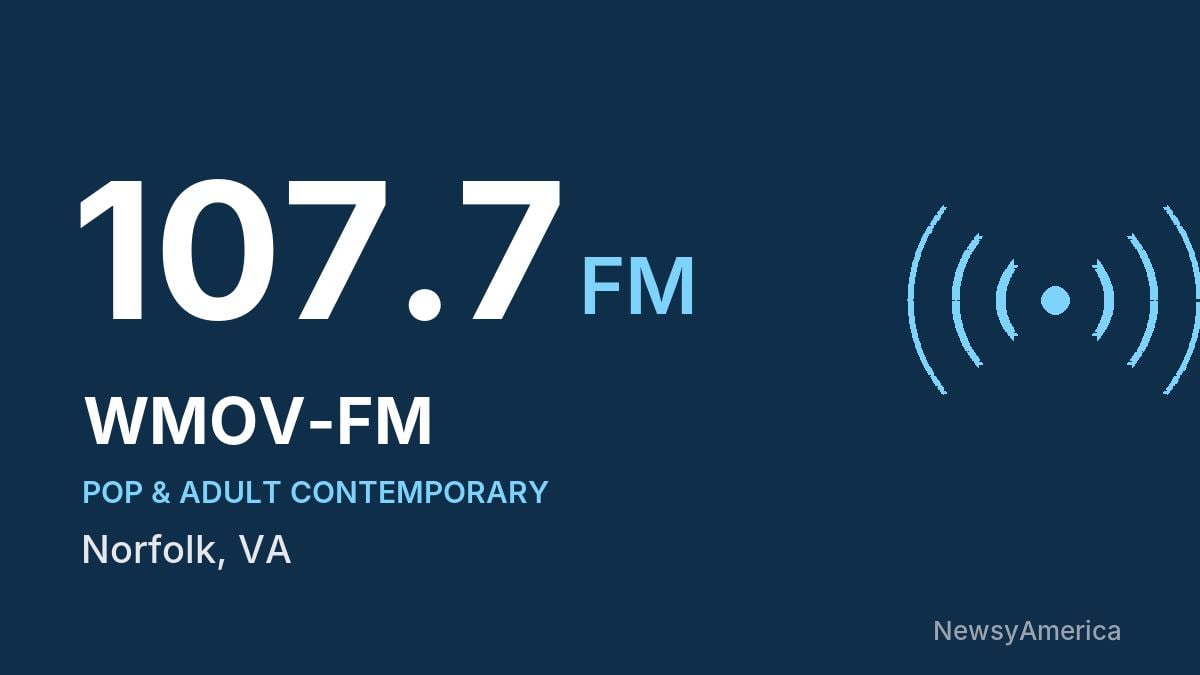 WMOV-FM 107.7 FM – Norfolk