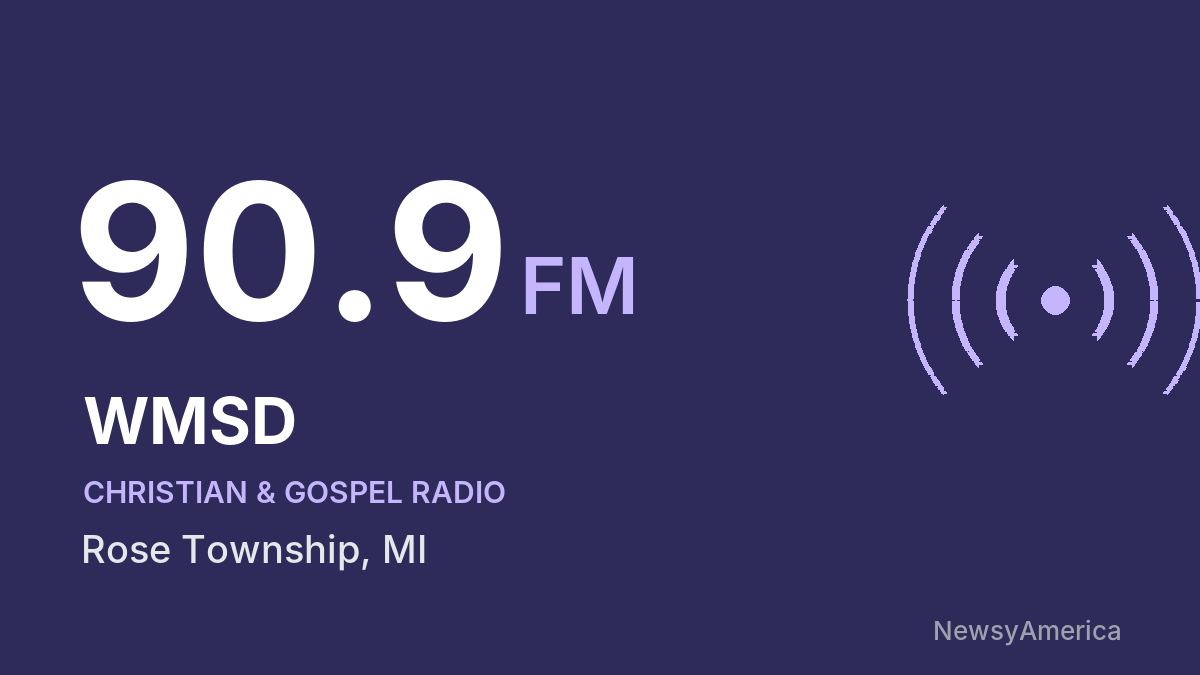WMSD 90.9 FM – Rose Township